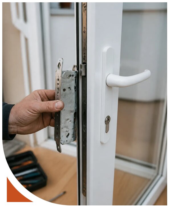 Ремонт замка пластиковой двери в Златоусте от 2578 р. | Разлок-Злт